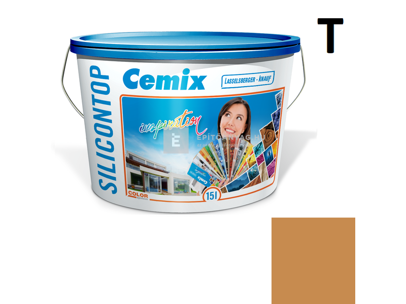 Cemix-LB-Knauf SiliconOla Szilikon színezővakolat, dörzsölt 2 mm 4369 orange 25 kg