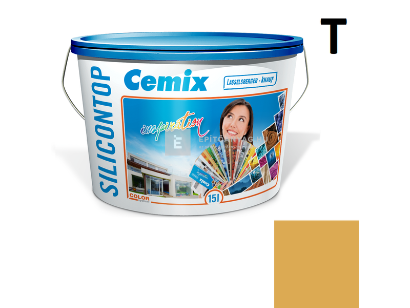Cemix-LB-Knauf SiliconOla Szilikon színezővakolat, dörzsölt 2 mm 4377 orange 25 kg