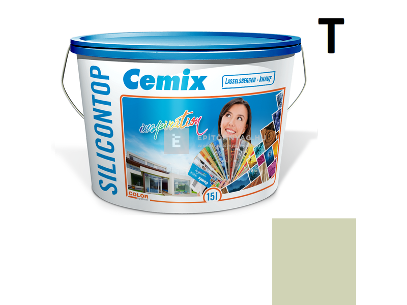 Cemix-LB-Knauf SiliconOla Szilikon színezővakolat, dörzsölt 2 mm 4513 green 25 kg