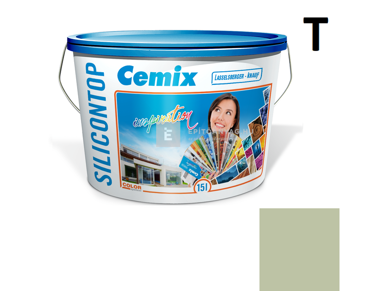 Cemix-LB-Knauf SiliconOla Szilikon színezővakolat, dörzsölt 2 mm 4515 green 25 kg