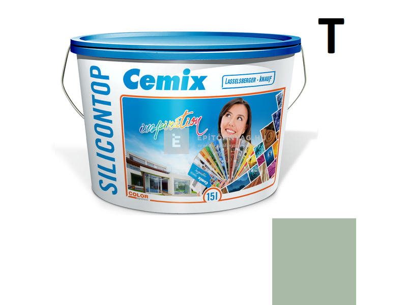 Cemix-LB-Knauf SiliconOla Szilikon színezővakolat, dörzsölt 2 mm 4527 green 25 kg