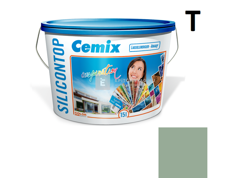 Cemix-LB-Knauf SiliconOla Szilikon színezővakolat, dörzsölt 2 mm 4529 green 25 kg