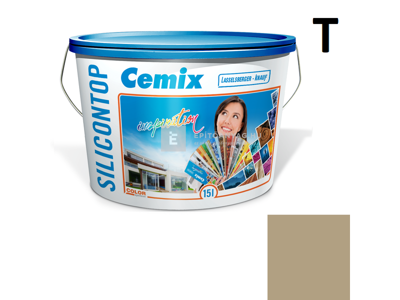 Cemix-LB-Knauf SiliconOla Szilikon színezővakolat, dörzsölt 2 mm 4557 green 25 kg