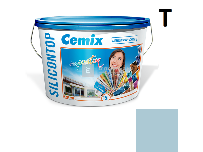 Cemix-LB-Knauf SiliconOla Szilikon színezővakolat, dörzsölt 2 mm 4715 blue 25 kg