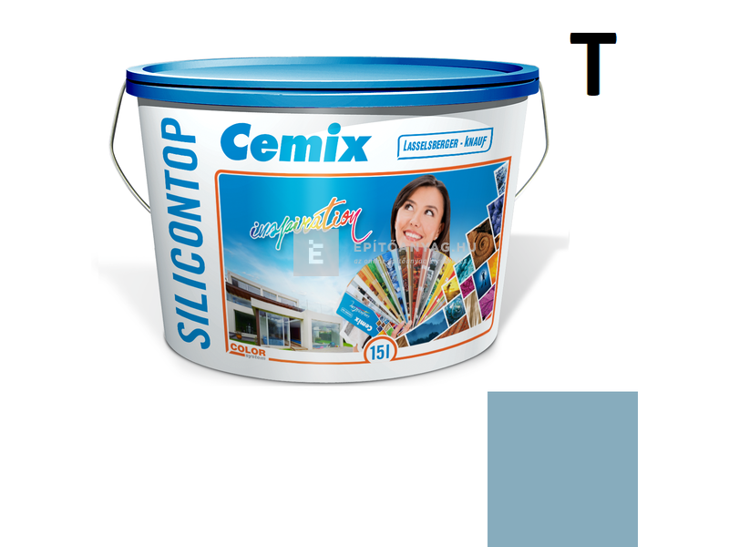 Cemix-LB-Knauf SiliconOla Szilikon színezővakolat, dörzsölt 2 mm 4719 blue 25 kg