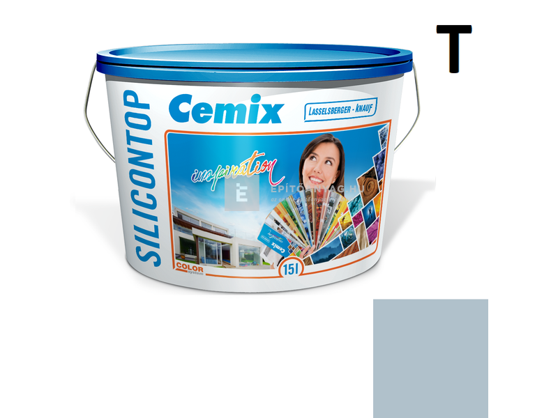 Cemix-LB-Knauf SiliconOla Szilikon színezővakolat, dörzsölt 2 mm 4739 blue 25 kg