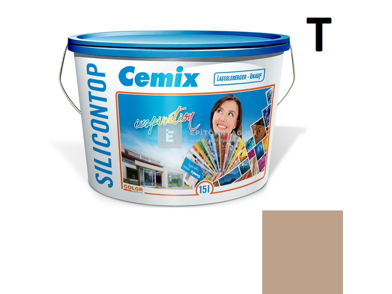 Cemix-LB-Knauf SiliconOla Szilikon színezővakolat, dörzsölt 2 mm 4915 brown 25 kg