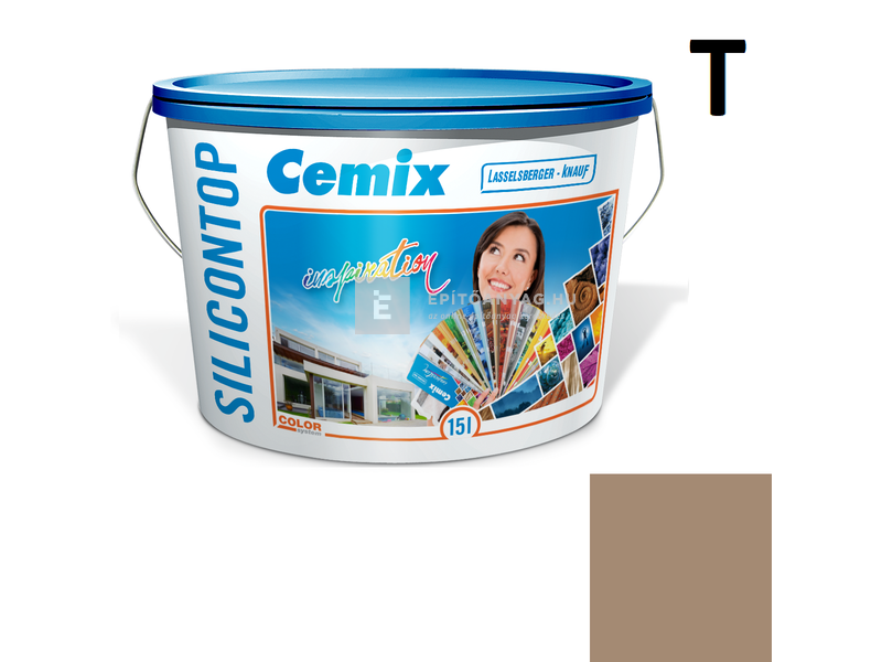 Cemix-LB-Knauf SiliconOla Szilikon színezővakolat, dörzsölt 2 mm 4929 brown 25 kg