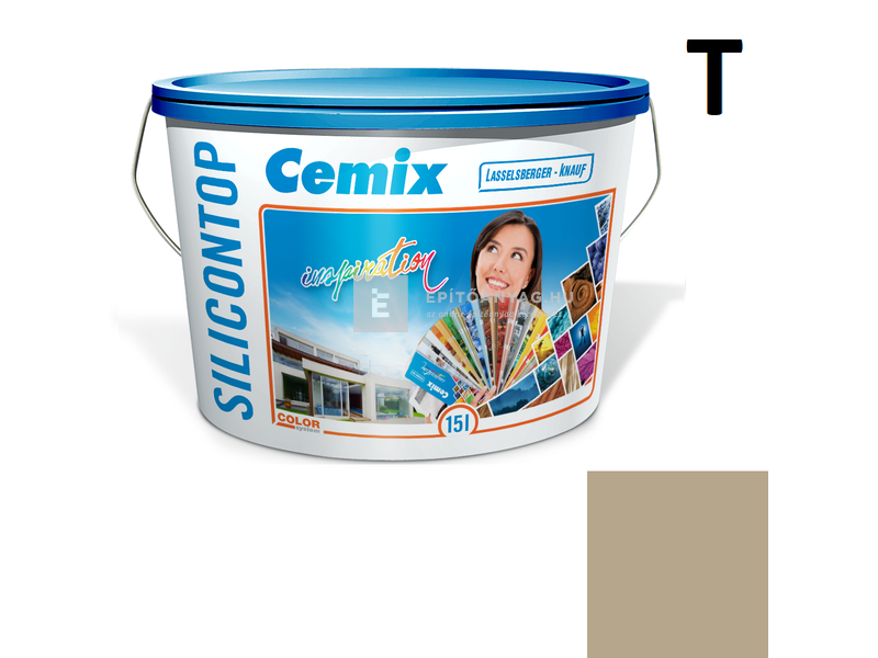 Cemix-LB-Knauf SiliconOla Szilikon színezővakolat, dörzsölt 2 mm 4939 brown 25 kg