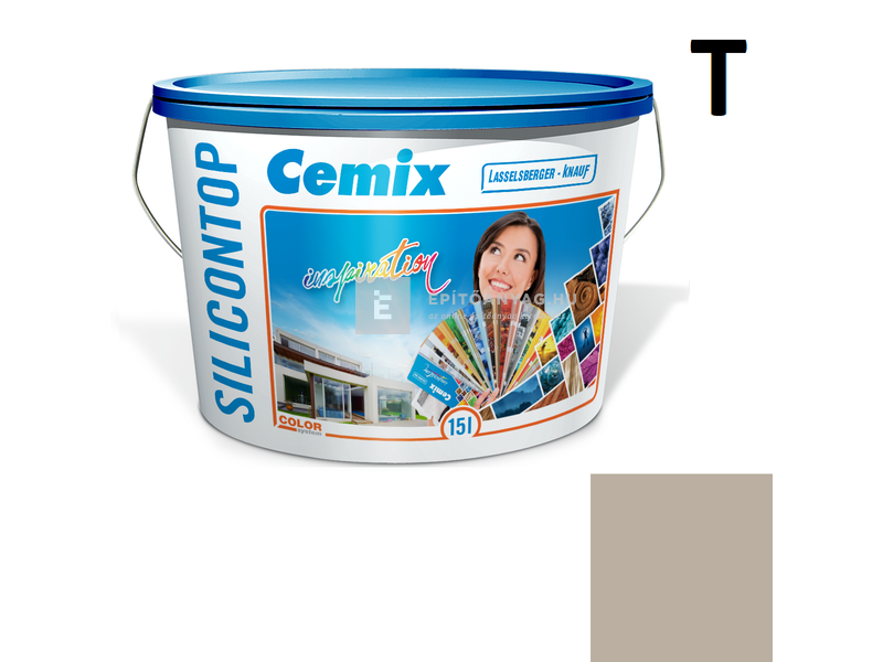 Cemix-LB-Knauf SiliconOla Szilikon színezővakolat, dörzsölt 2 mm 4977 brown 25 kg
