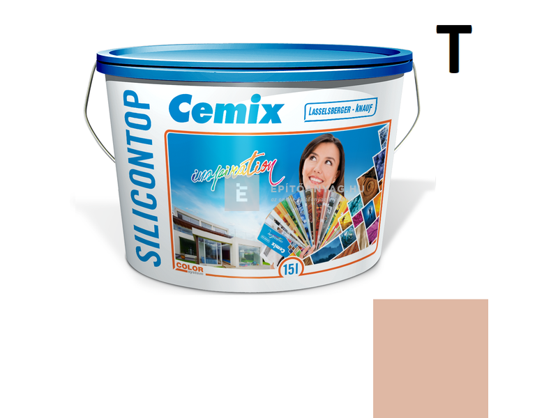 Cemix-LB-Knauf SiliconOla Szilikon színezővakolat, dörzsölt 2 mm 5179 rusty 25 kg