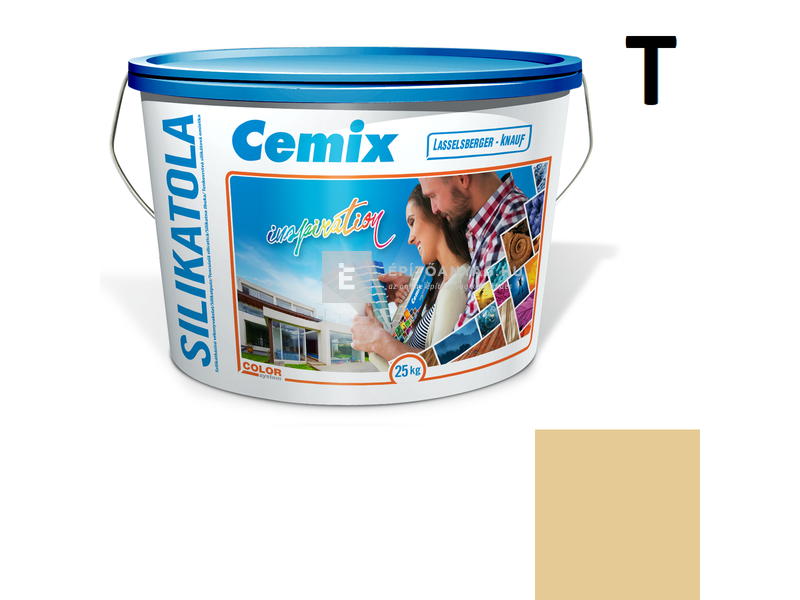 Cemix-LB-Knauf SilikatOla Szilikát színezővakolat, kapart 1,5 mm 4317 orange 25 kg