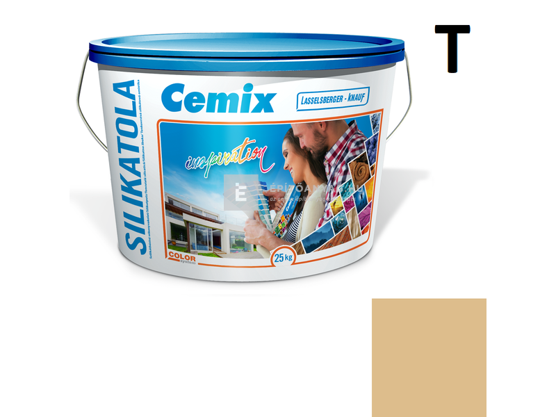 Cemix-LB-Knauf SilikatOla Szilikát színezővakolat, kapart 1,5 mm 4349 orange 25 kg