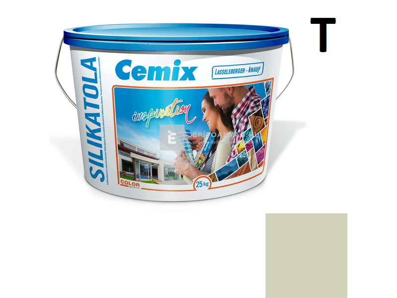 Cemix-LB-Knauf SilikatOla Szilikát színezővakolat, kapart 1,5 mm 4513 green 25 kg