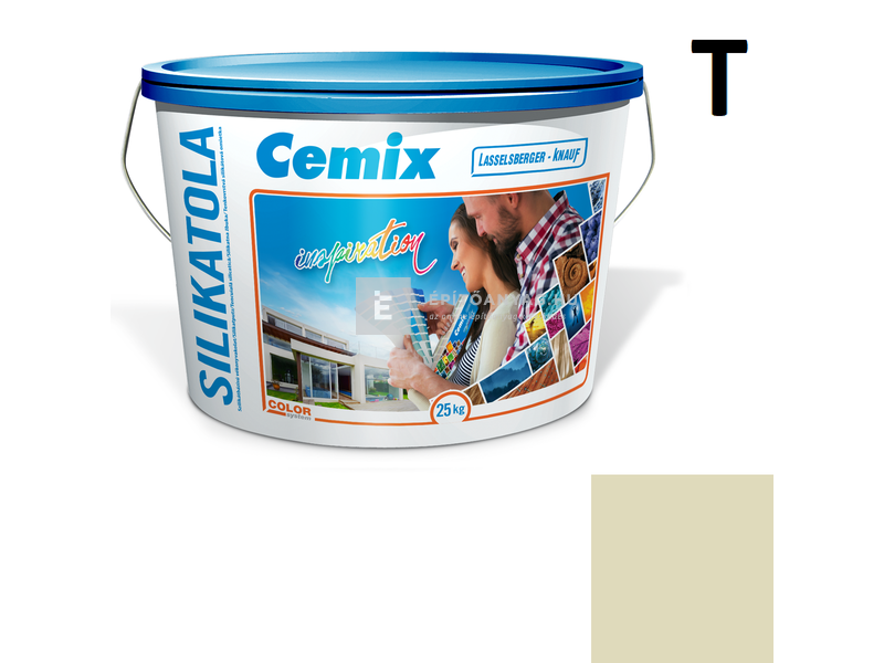 Cemix-LB-Knauf SilikatOla Szilikát színezővakolat, kapart 1,5 mm 4543 green 25 kg