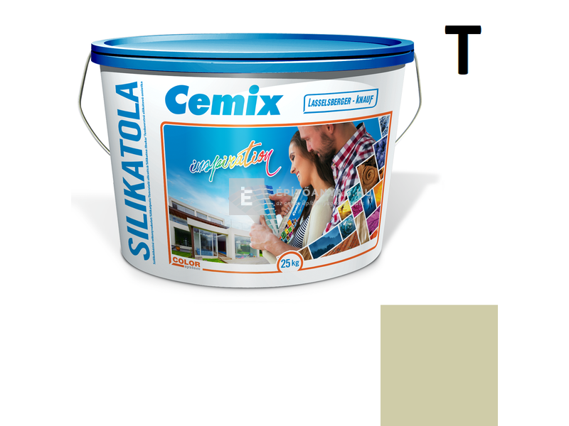 Cemix-LB-Knauf SilikatOla Szilikát színezővakolat, kapart 1,5 mm 4545 green 25 kg