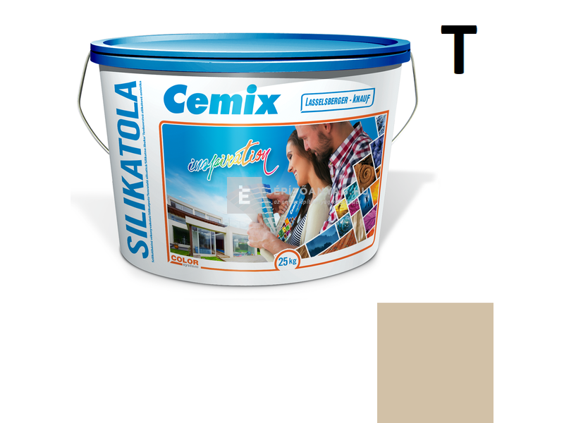 Cemix-LB-Knauf SilikatOla Szilikát színezővakolat, kapart 1,5 mm 4947 brown 25 kg