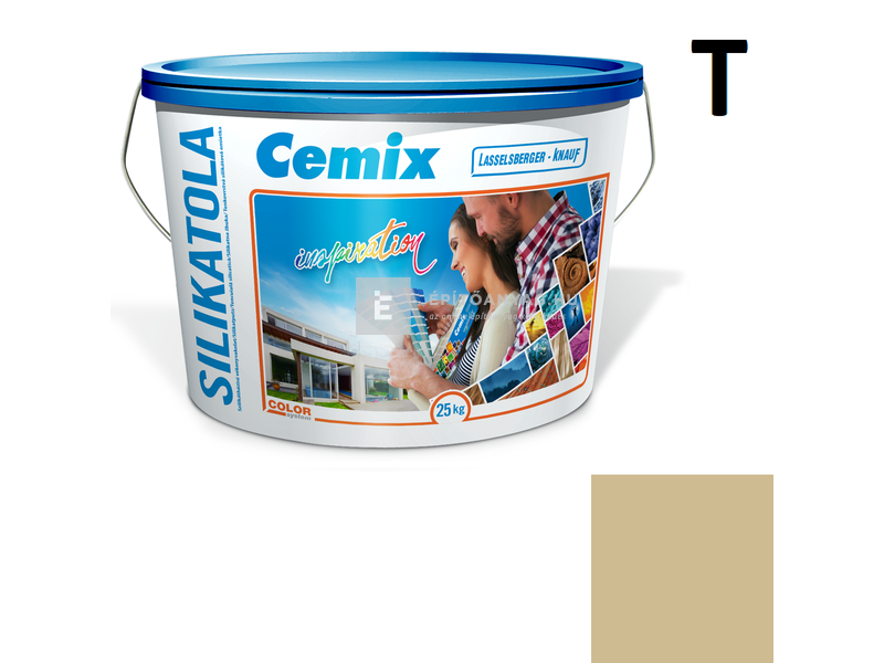 Cemix-LB-Knauf SilikatOla Szilikát színezővakolat, kapart 1,5 mm 4957 brown 25 kg
