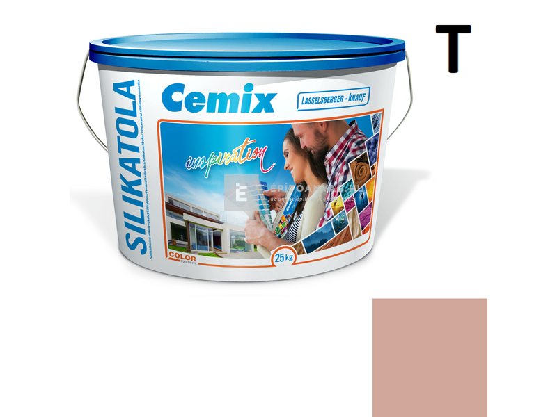 Cemix-LB-Knauf SilikatOla Szilikát színezővakolat, kapart 1,5 mm 5125 rusty 25 kg