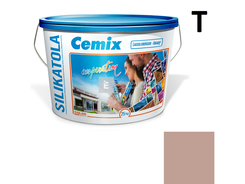 Cemix-LB-Knauf SilikatOla Szilikát színezővakolat, kapart 1,5 mm 5127 rusty 25 kg