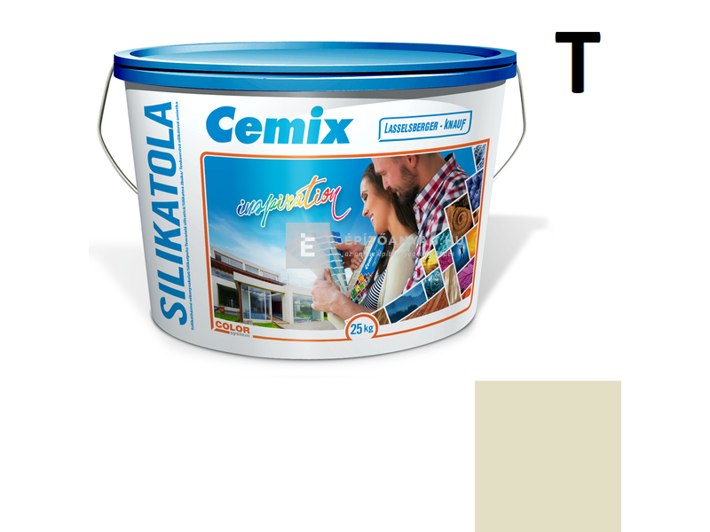 Cemix-LB-Knauf SilikatOla Szilikát színezővakolat, kapart 2 mm 4211 cream 25 kg