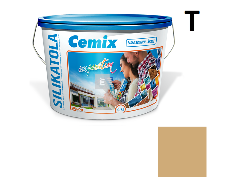 Cemix-LB-Knauf SilikatOla Szilikát színezővakolat, kapart 2 mm 4359 orange 25 kg