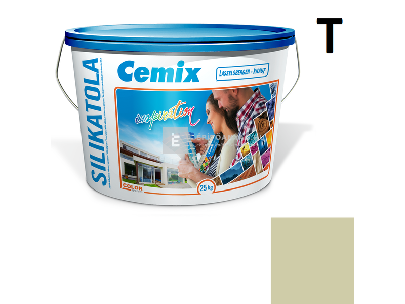 Cemix-LB-Knauf SilikatOla Szilikát színezővakolat, kapart 2 mm 4545 green 25 kg