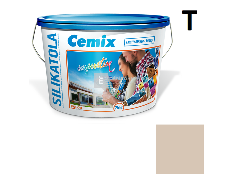 Cemix-LB-Knauf SilikatOla Szilikát színezővakolat, kapart 2 mm 4913 brown 25 kg