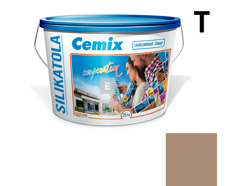 Cemix-LB-Knauf SilikatOla Szilikát színezővakolat, kapart 2 mm 4927 brown 25 kg