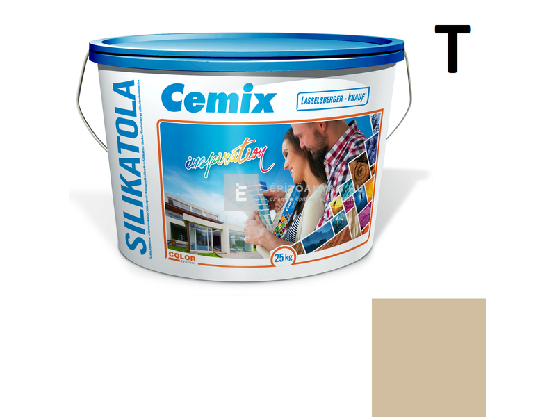 Cemix-LB-Knauf SilikatOla Szilikát színezővakolat, kapart 2 mm 4935 brown 25 kg