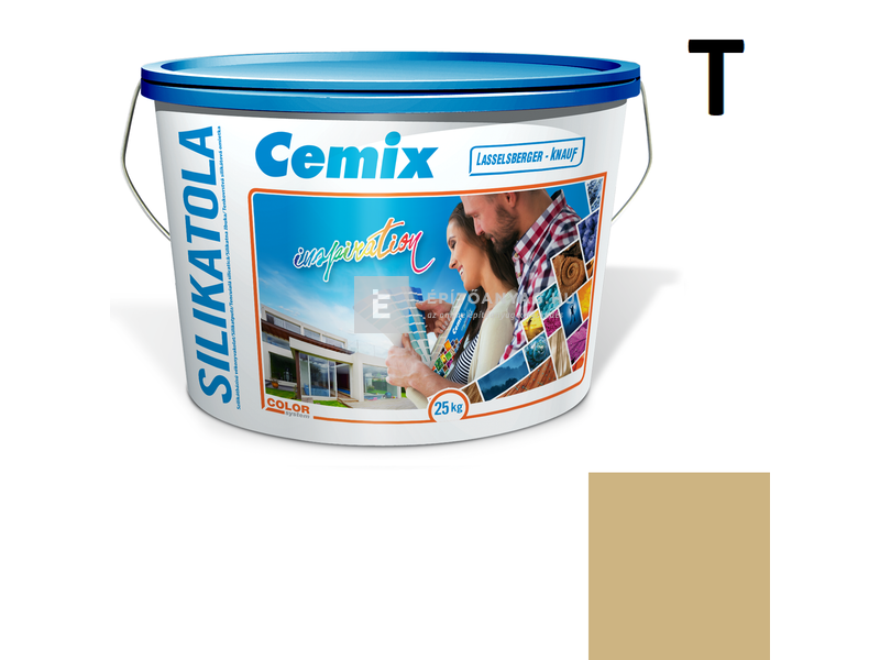 Cemix-LB-Knauf SilikatOla Szilikát színezővakolat, kapart 2 mm 4959 brown 25 kg