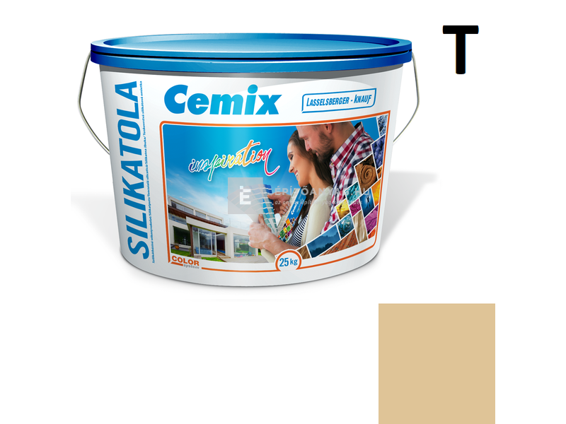 Cemix-LB-Knauf SilikatOla Szilikát színezővakolat, dörzsölt 2 mm 4347 orange 25 kg