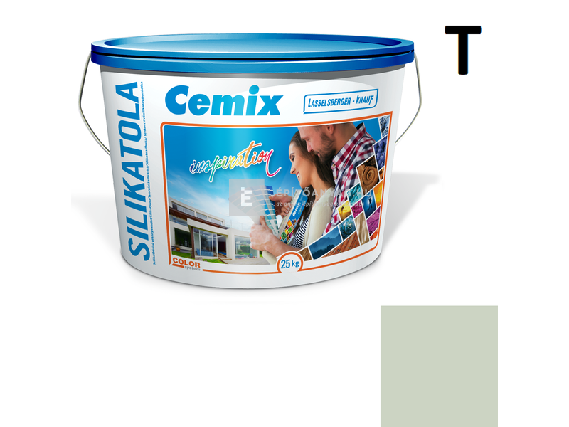 Cemix-LB-Knauf SilikatOla Szilikát színezővakolat, dörzsölt 2 mm 4523 green 25 kg