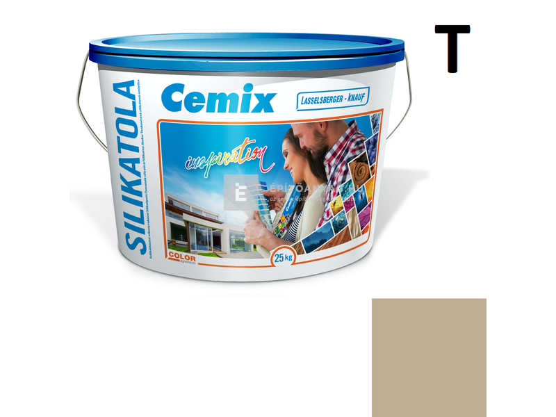 Cemix-LB-Knauf SilikatOla Szilikát színezővakolat, dörzsölt 2 mm 4937 brown 25 kg