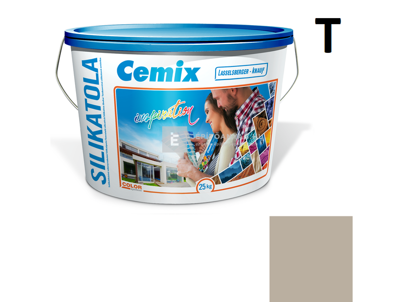 Cemix-LB-Knauf SilikatOla Szilikát színezővakolat, dörzsölt 2 mm 4977 brown 25 kg