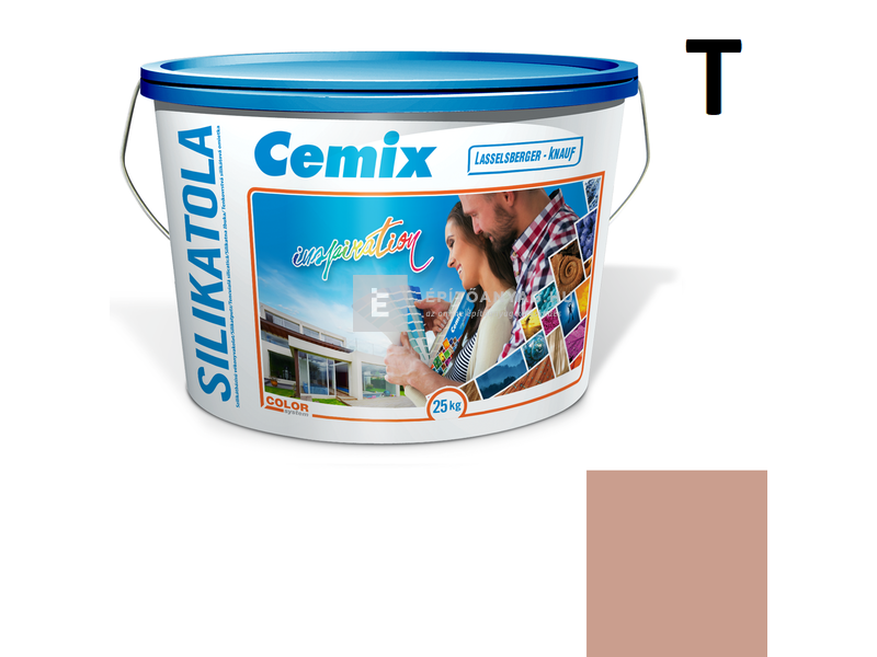 Cemix-LB-Knauf SilikatOla Szilikát színezővakolat, dörzsölt 2 mm 5135 rusty 25 kg