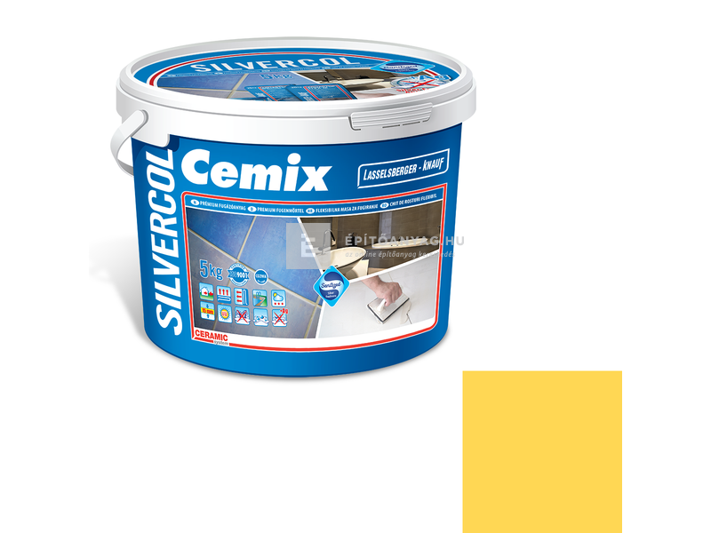 Cemix SilverCol fugázó 2-15 mm sárga 5 kg