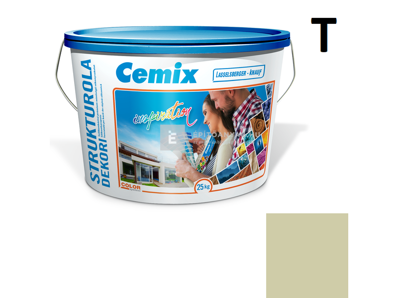 Cemix-LB-Knauf StrukturOla Dekor Diszperziós színezővakolat, kapart 1,5 mm 4545 green 25 kg
