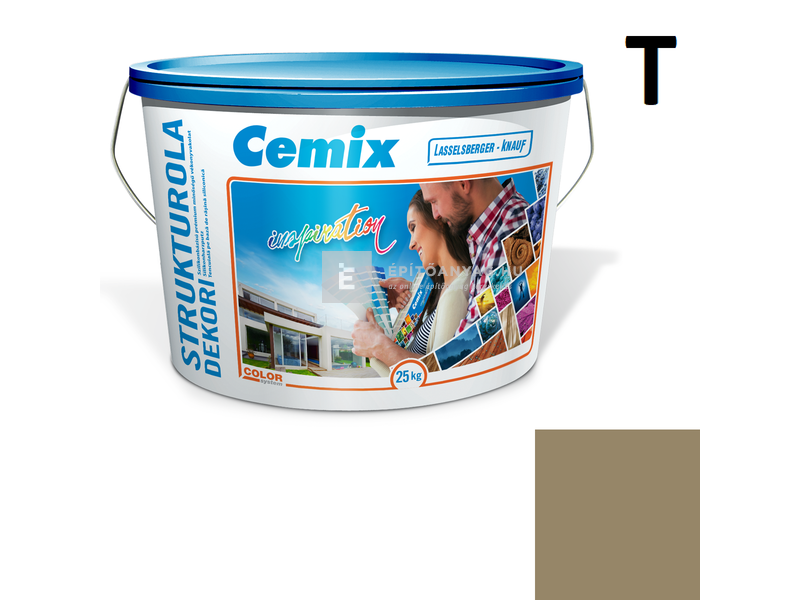 Cemix-LB-Knauf StrukturOla Dekor Diszperziós színezővakolat, kapart 1,5 mm 4559 green 25 kg