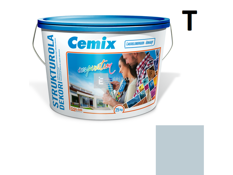 Cemix-LB-Knauf StrukturOla Dekor Diszperziós színezővakolat, kapart 1,5 mm 4737 blue 25 kg