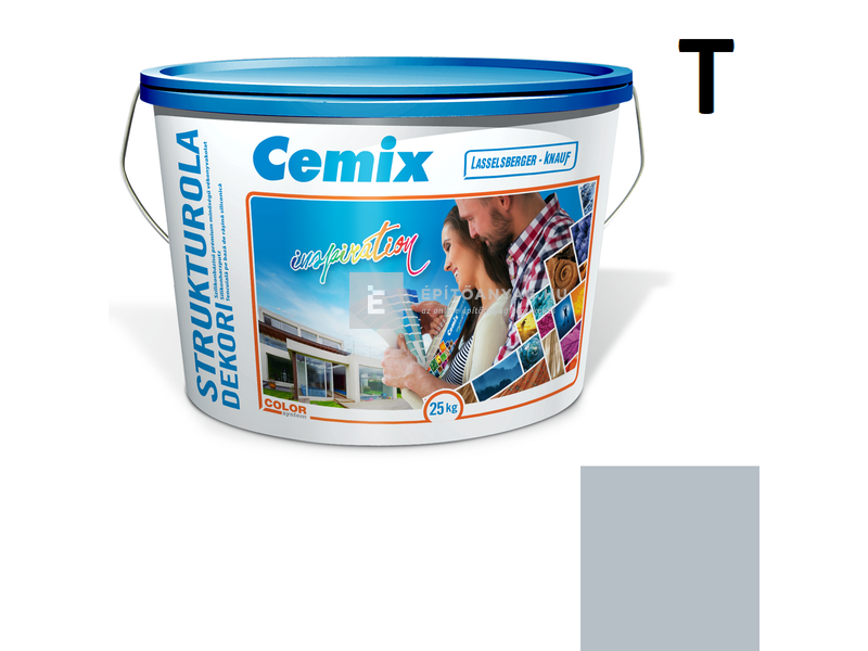 Cemix-LB-Knauf StrukturOla Dekor Diszperziós színezővakolat, kapart 1,5 mm 4745 blue 25 kg