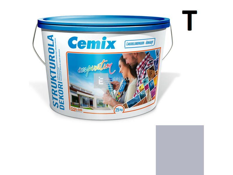 Cemix-LB-Knauf StrukturOla Dekor Diszperziós színezővakolat, kapart 1,5 mm 4757 blue 25 kg