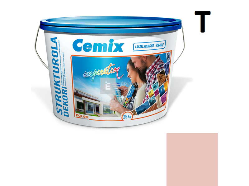 Cemix-LB-Knauf StrukturOla Dekor Diszperziós színezővakolat, kapart 1,5 mm 5141 rusty 25 kg