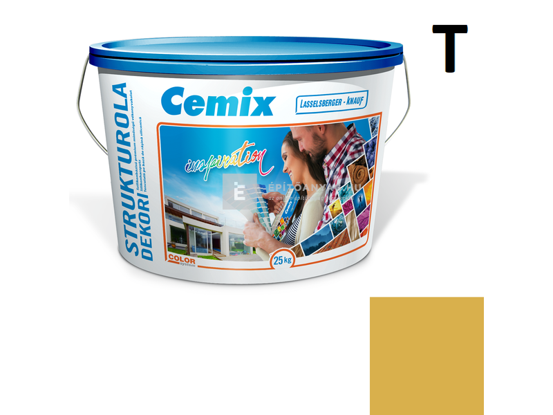 Cemix-LB-Knauf StrukturOla Dekor Diszperziós színezővakolat, kapart 1,5 mm 6139 intense 25 kg