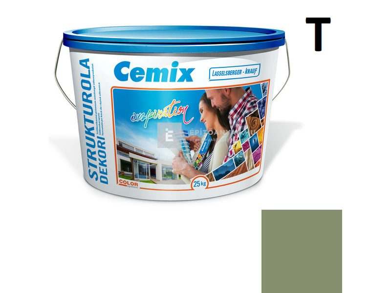 Cemix-LB-Knauf StrukturOla Dekor Diszperziós színezővakolat, kapart 1,5 mm 6557 intense 25 kg