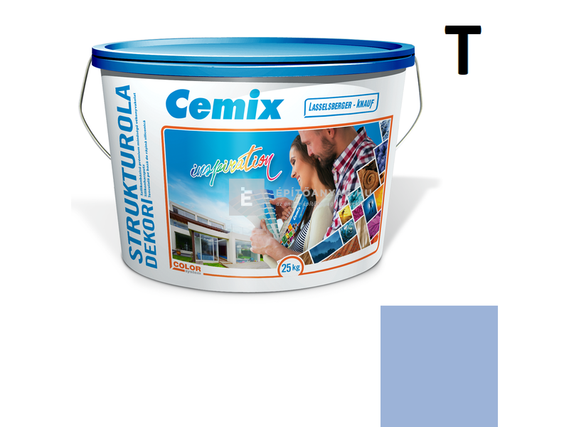 Cemix-LB-Knauf StrukturOla Dekor Diszperziós színezővakolat, kapart 1,5 mm 6725 intense 25 kg