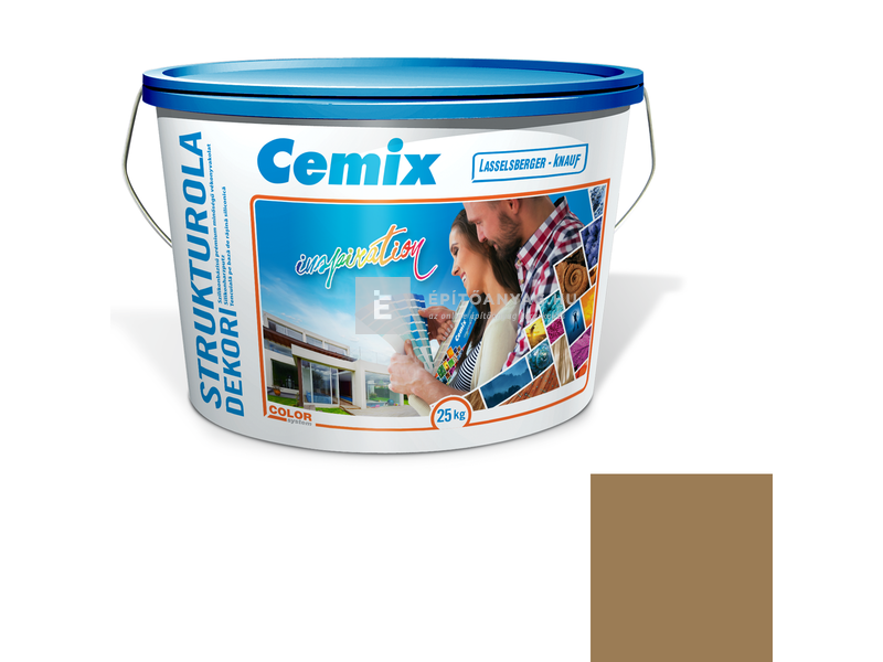 Cemix-LB-Knauf StrukturOla Dekor Diszperziós színezővakolat, kapart 1,5 mm 6929 intense 25 kg