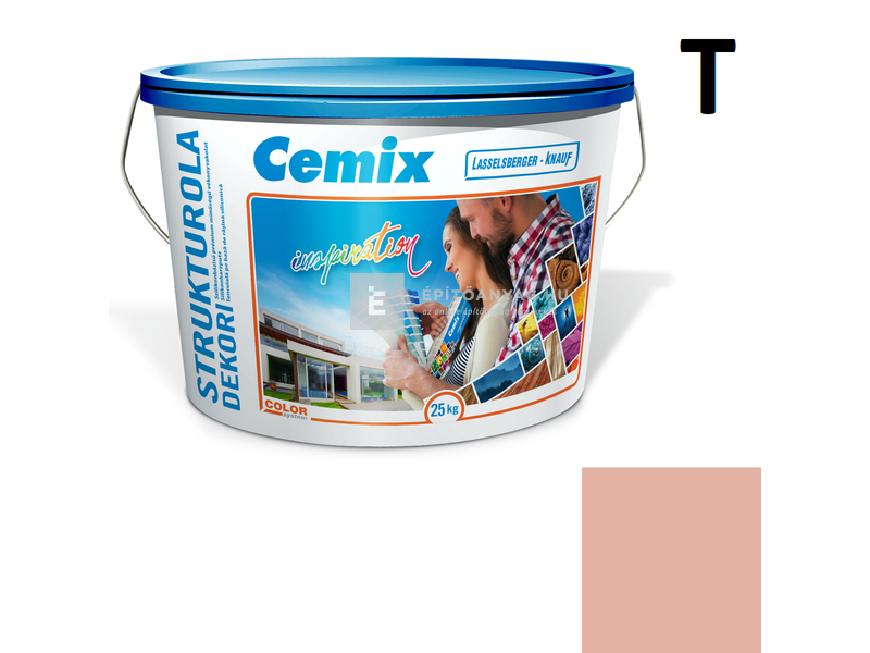 Cemix-LB-Knauf StrukturOla Dekor Diszperziós színezővakolat, kapart 2 mm 5133 rusty 25 kg