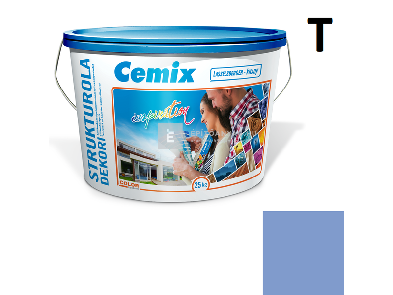 Cemix-LB-Knauf StrukturOla Dekor Diszperziós színezővakolat, kapart 2 mm 6727 intense 25 kg