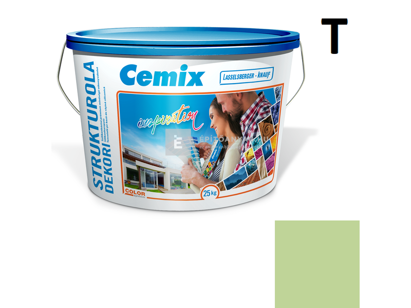 Cemix-LB-Knauf StrukturOla Dekor Diszperziós színezővakolat, dörzsölt 2 mm 6527 intense 25 kg